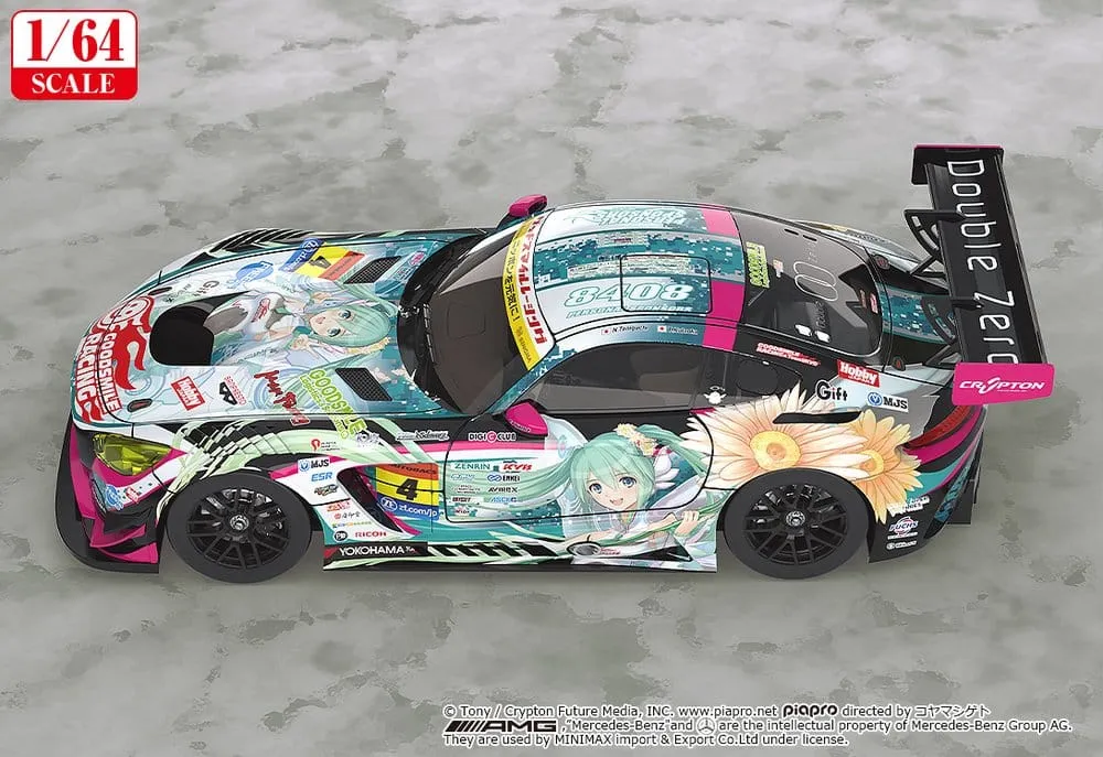 Hatsune Miku GT Project Vehicle 1/64 Good Smile Hatsune Miku AMG 2017 Super GT Ver. 7 cm